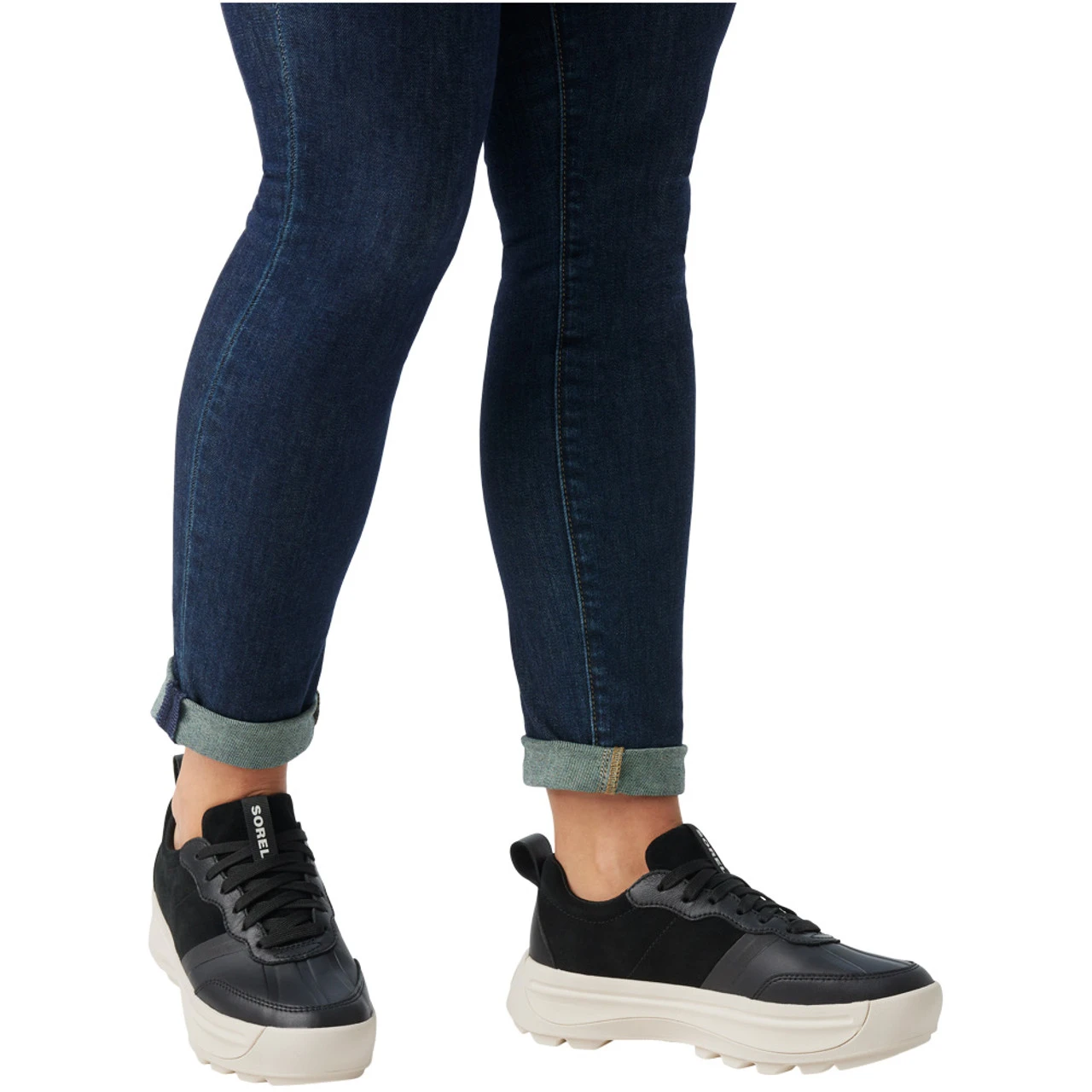 Sorel Women's ONA 503 Everyday Low Sneaker - Black / Chalk - Image 7