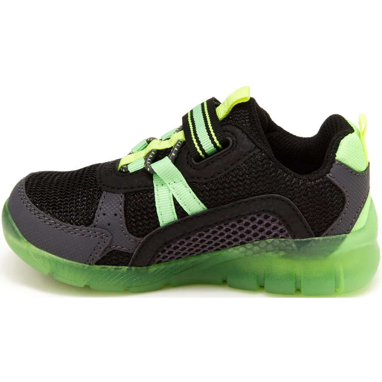 Stride Rite Little Kid's Made2play Levee - Black / Neon - Image 2