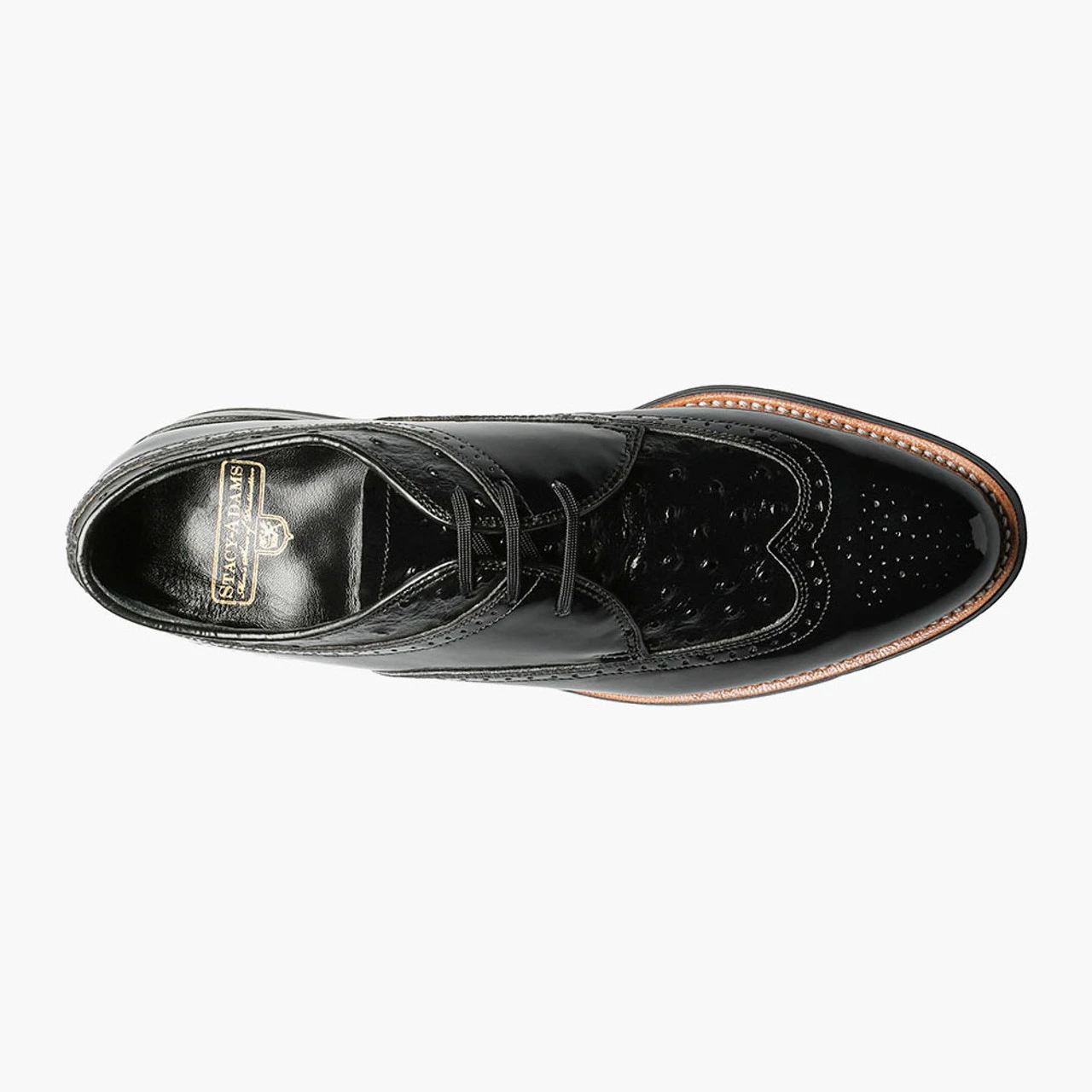 Stacy Adams Men's Dayton Wingtip Oxford - Black - Image 6