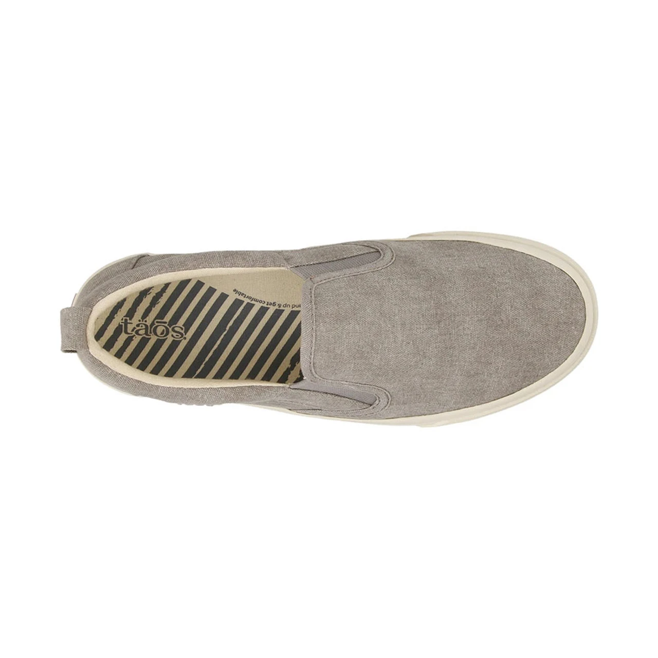Taos Footwear Women's Rubber Soul - Grey Wash Canvas - Image 4