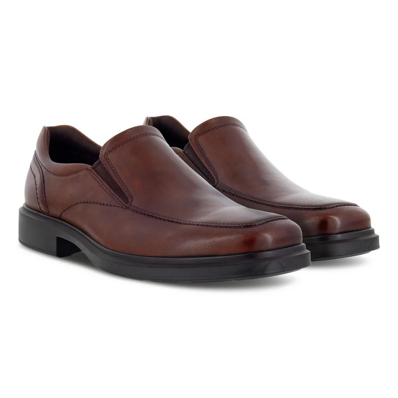 ECCO Men's Helsinki 2.0 Apron Toe Slip-on - Cognac - Image 4