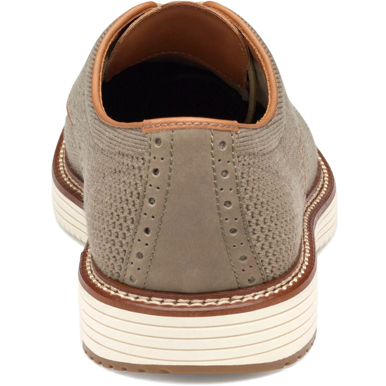 Johnston Murphy Men's Upton Knit Wingtip - Taupe Heathered Knit - Image 2