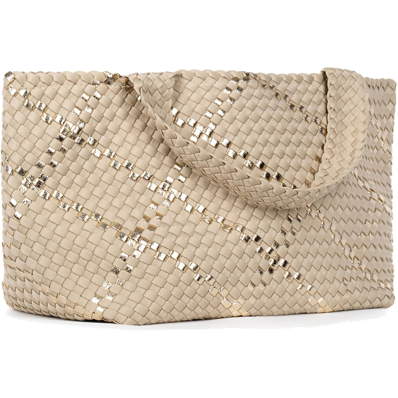 Haute Shore Bobbi Noir Woven Tote - Buff - Image 4