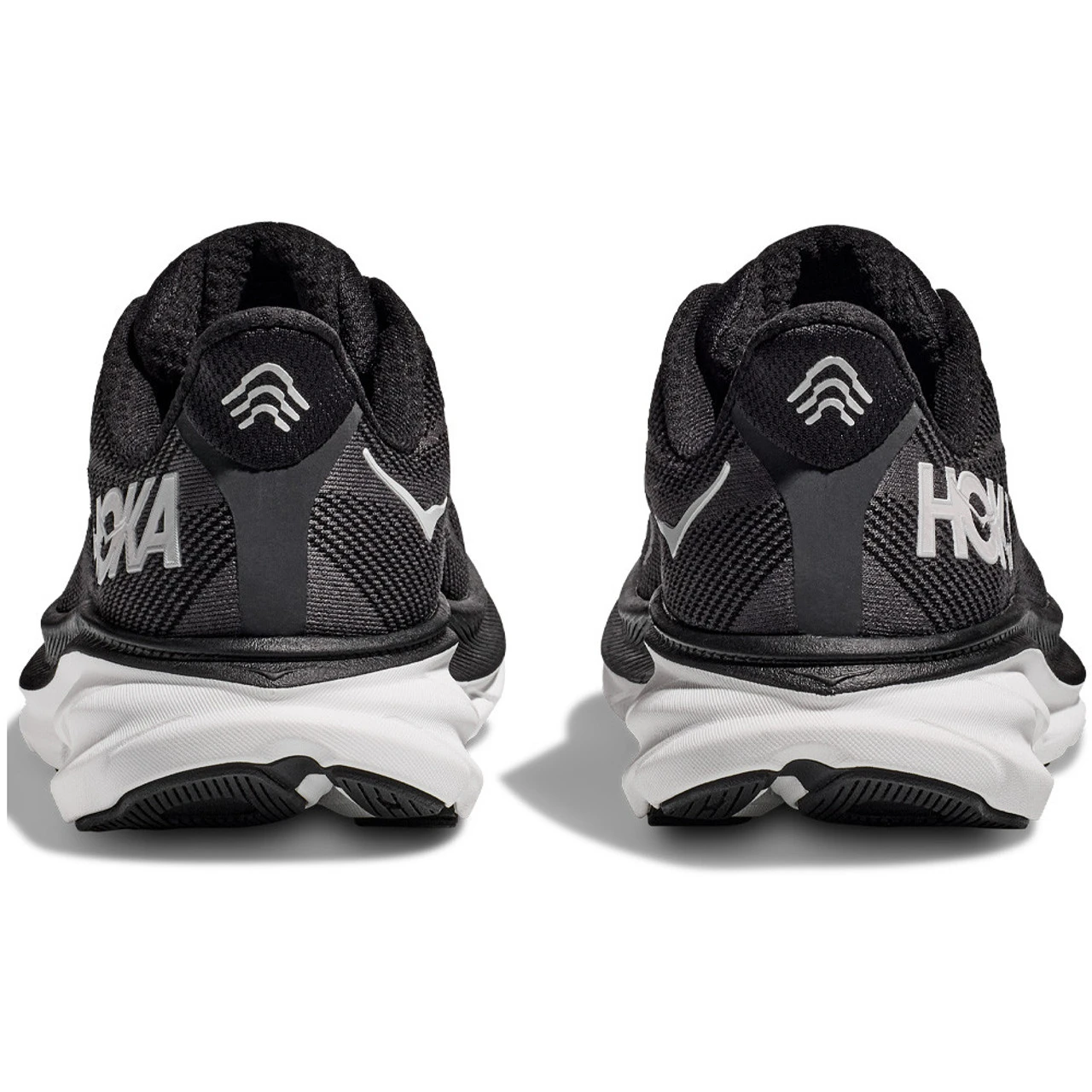 HOKA ONE ONE Women's Clifton 9 - Black / White (Wide Width) - Image 6