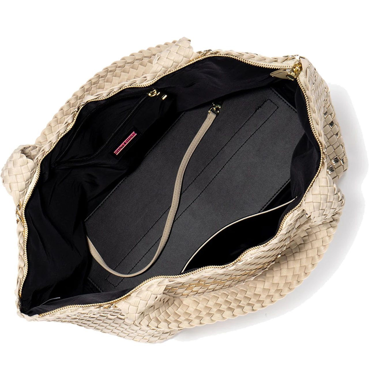 Haute Shore Bobbi Noir Woven Tote - Buff - Image 5