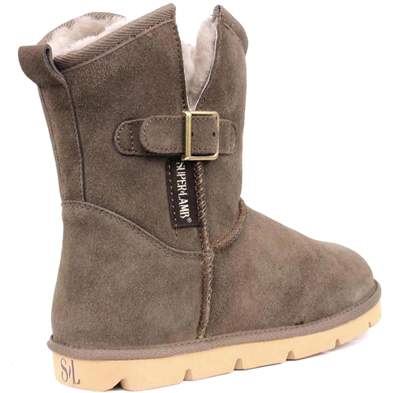 Superlamb Women's Argali Buckle - Taupe - Image 5