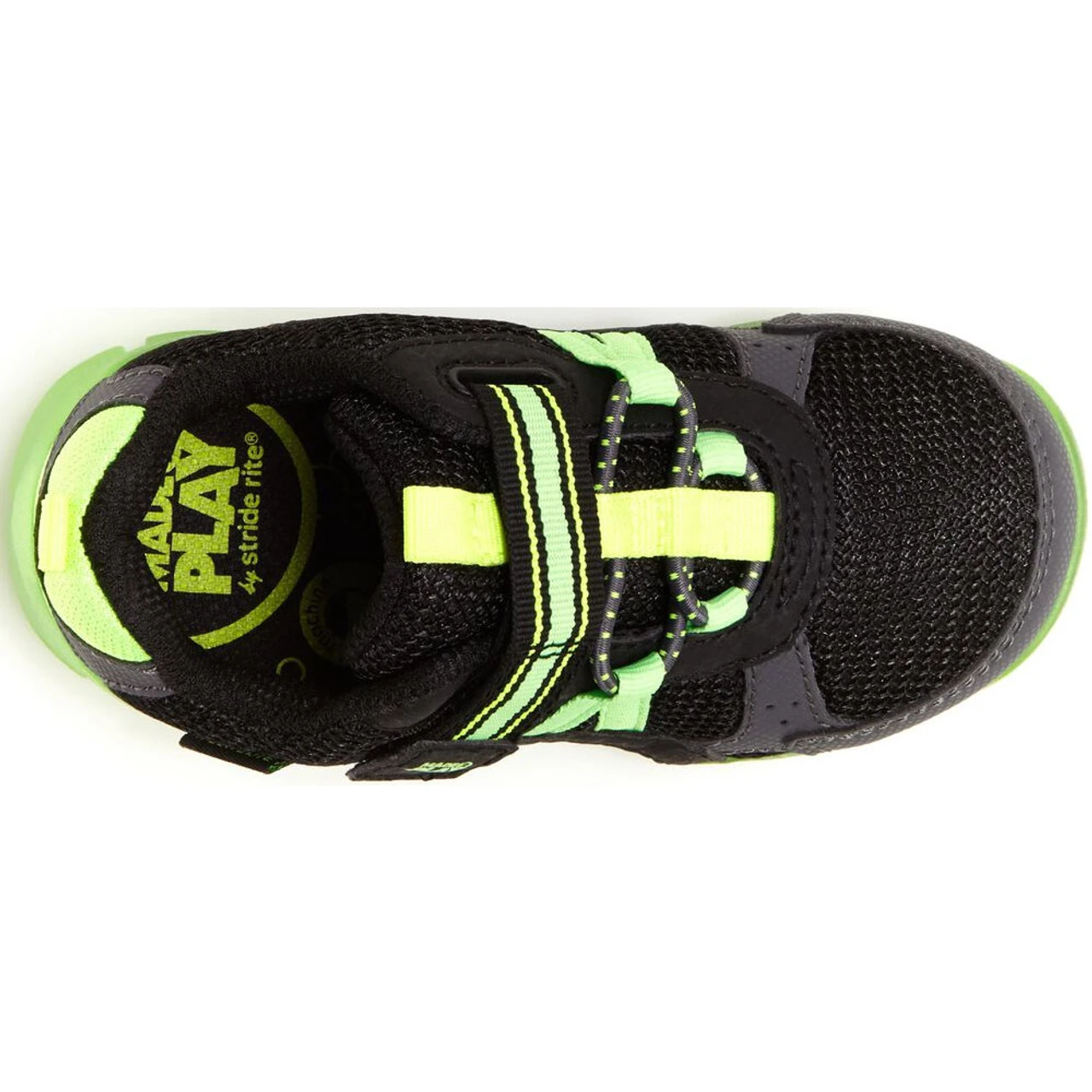 Stride Rite Little Kid's Made2play Levee - Black / Neon - Image 6