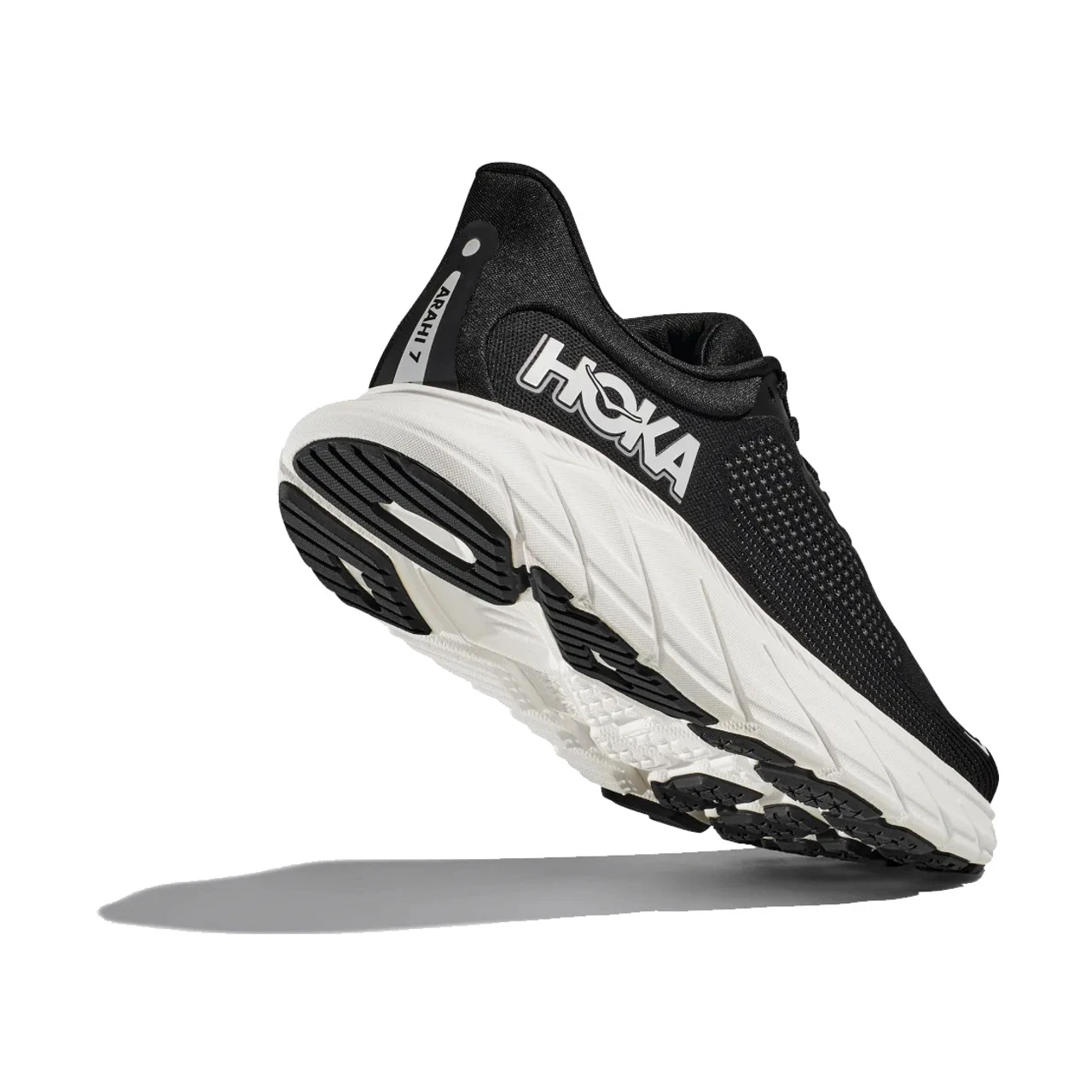 HOKA ONE ONE Women's Arahi 7 - Black / White (Medium Width) - Image 3