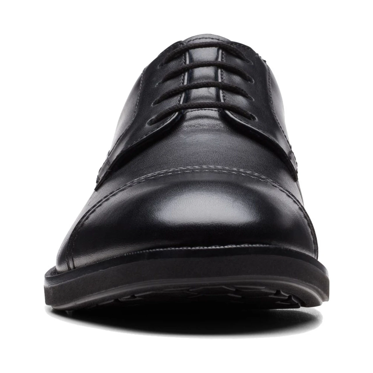 Clarks Men's Un Hugh Cap - Black Leather - Image 5