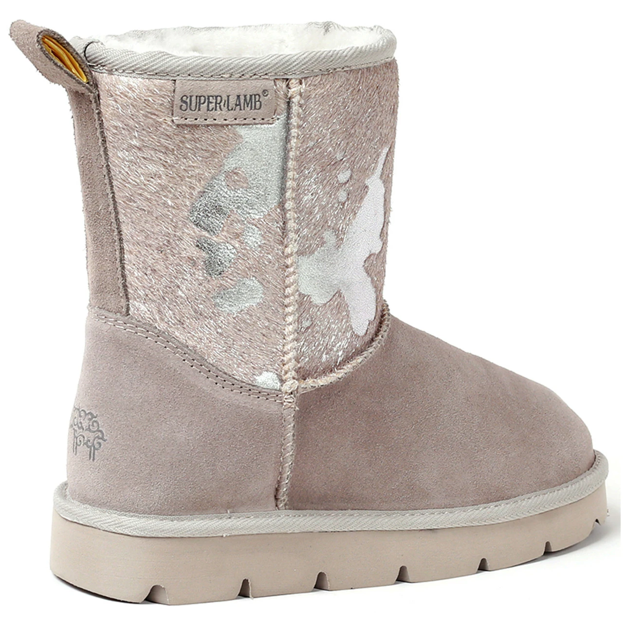 Superlamb Women's Turano 7.5 - Etched Cow Print Silver - Image 2