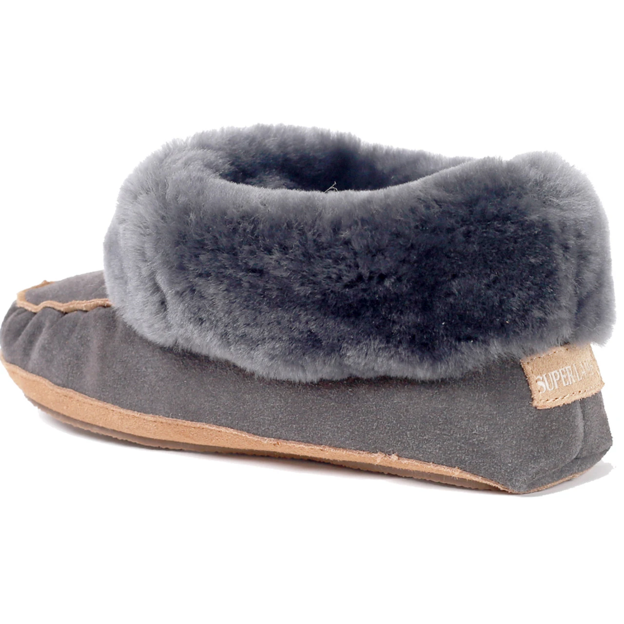 Superlamb Women's Navajo Moccasin - Charcoal - Image 4