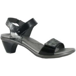 Naot Women's Extant - Metallic Onyx / Black Madras Leather