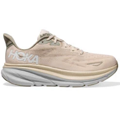 HOKA ONE ONE Men's Clifton 9 - Barley / Oat Milk (Wide Width)