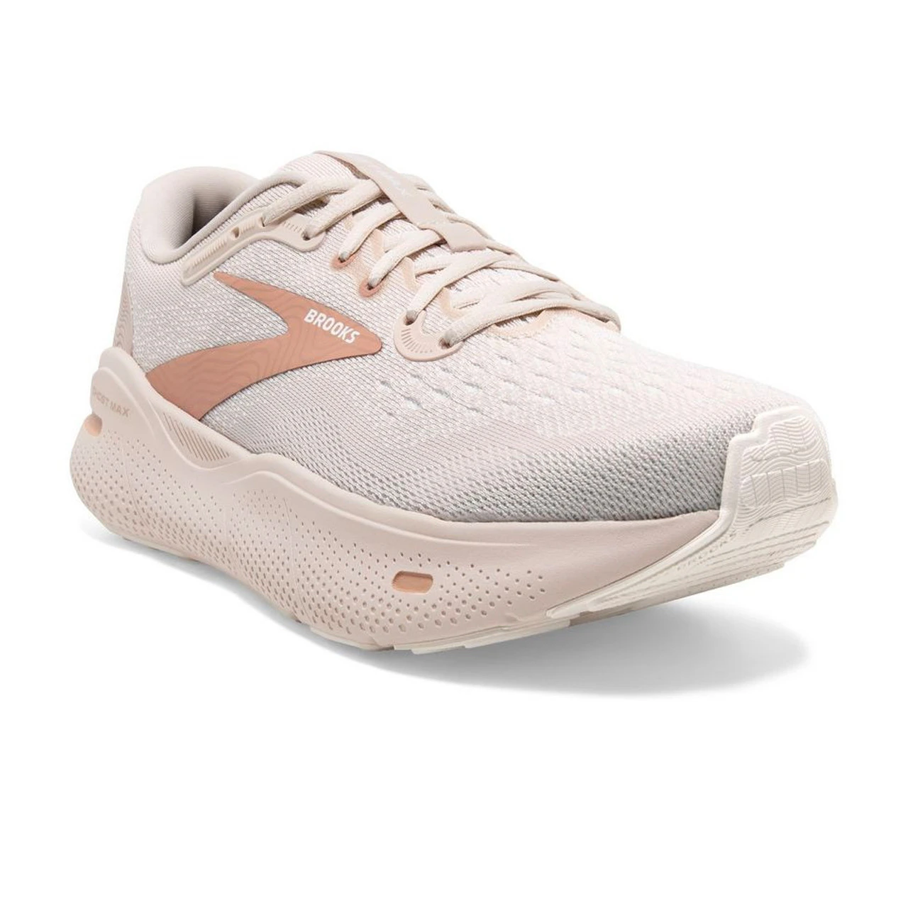 Brooks Women's Ghost Max - Crystal Gray / White / Tuscany - Image 3