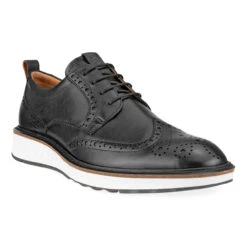 ECCO Men's ST.1 Hybrid Shoe (Wingtip) - Black
