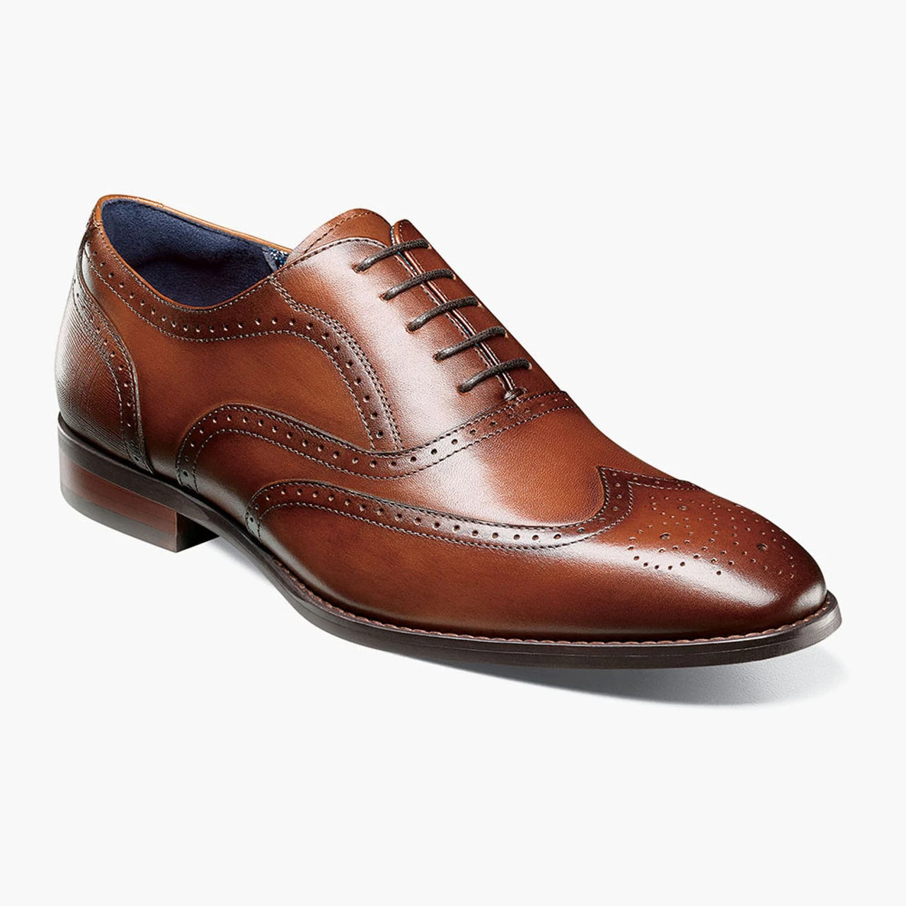Stacy Adams Men's Kaine Wingtip Oxford - Cognac