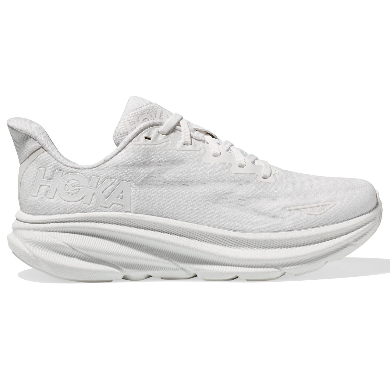 HOKA ONE ONE Men's Clifton 9 - White / White (Medium Width)