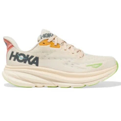 HOKA ONE ONE Women's Clifton 9 -Vanilla / Astral (Wide Width)