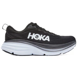HOKA ONE ONE Men's Bondi 8 - Black / White (Wide Width)