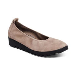 Aetrex Women's Brianna Ballet Flat - Taupe