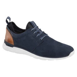 Johnston & Murphy Men's XC4 Prentiss Plain Toe - Navy WP Nubuck