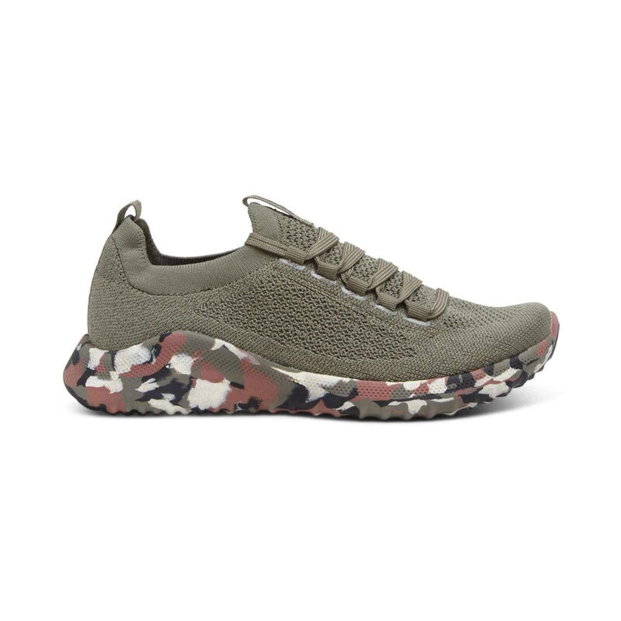 Aetrex Women's Carly Arch Support Sneaker - Olive Camo - Image 2