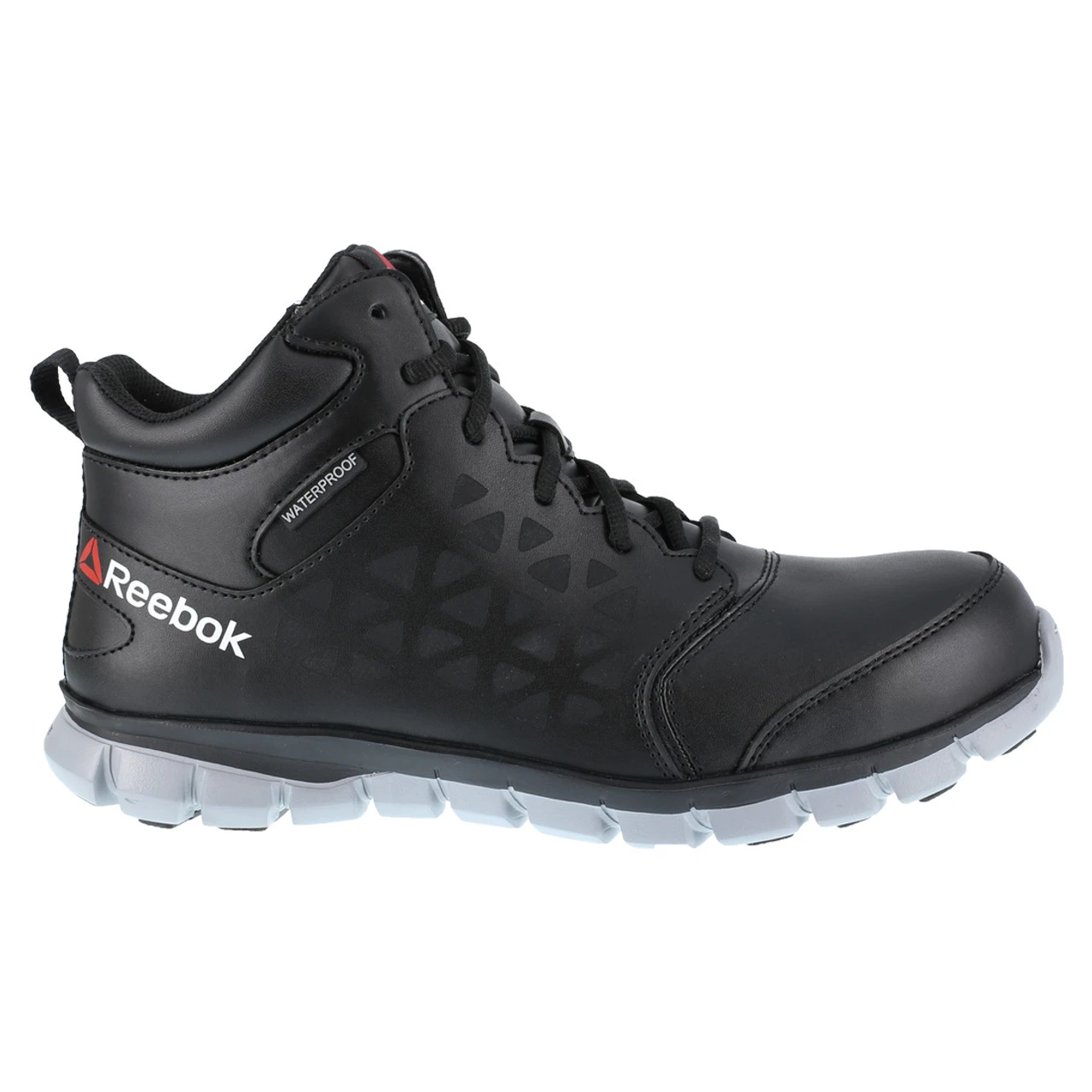 Reebok Men's Sublite Cushion Mid-Cut Work Boot - Black / Grey - Image 3