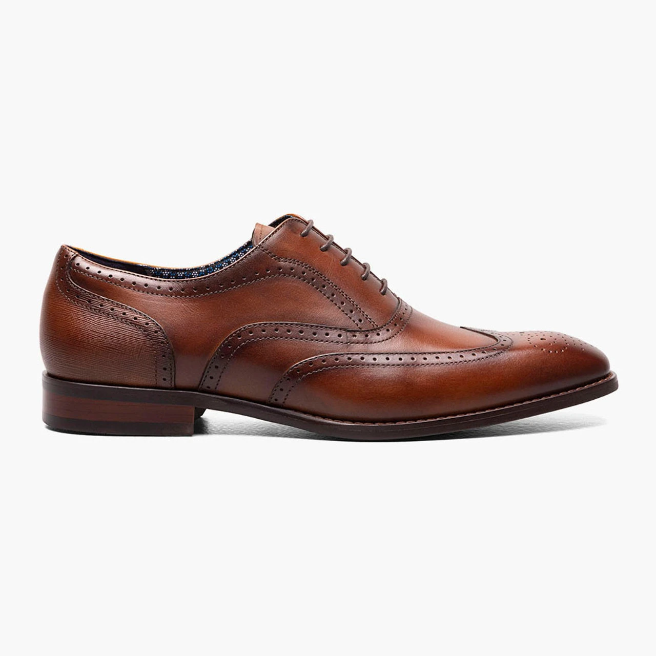 Stacy Adams Men's Kaine Wingtip Oxford - Cognac - Image 2