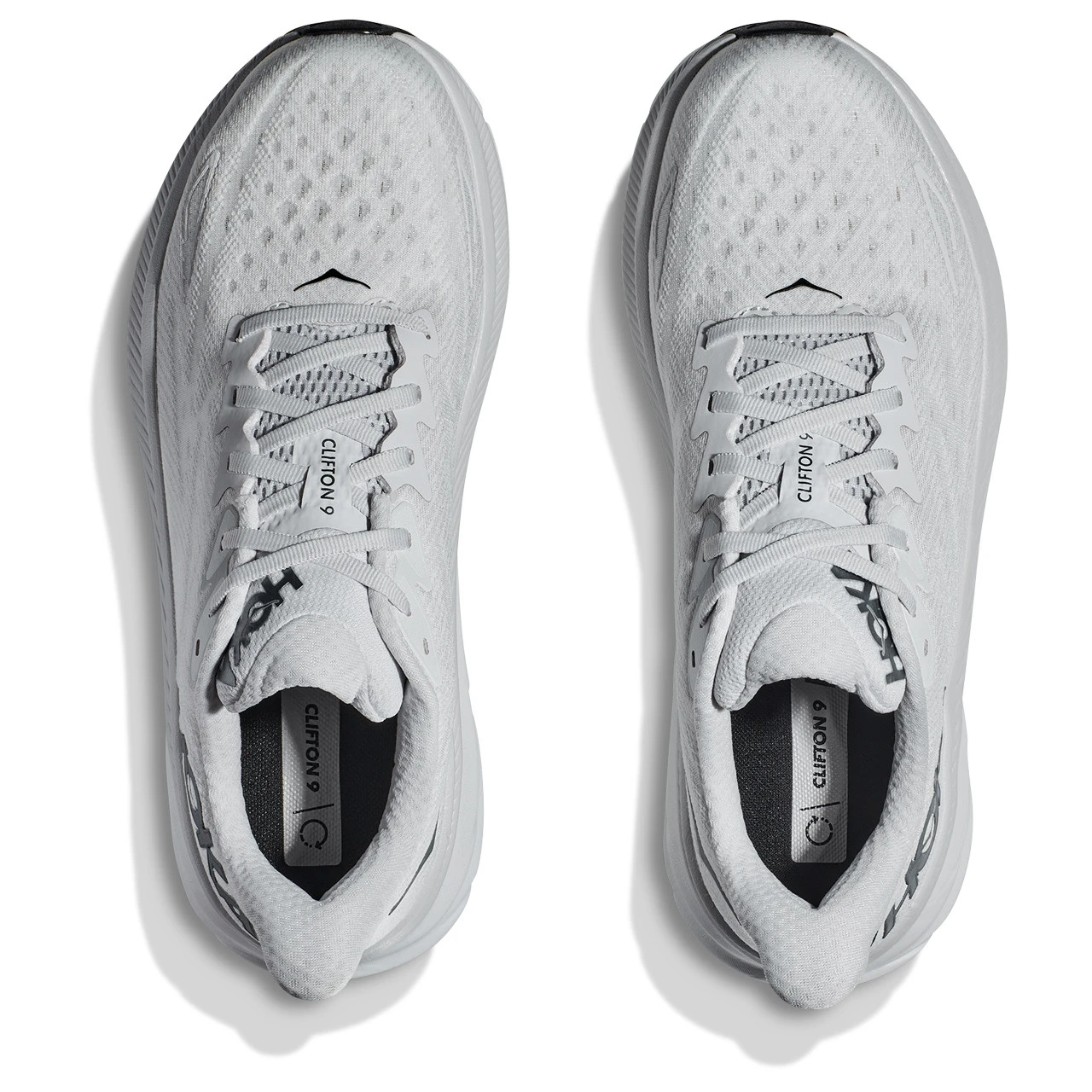 HOKA ONE ONE Men's Clifton 9 - Nimbus Cloud / Steel Wool (Wide Width) - Image 7