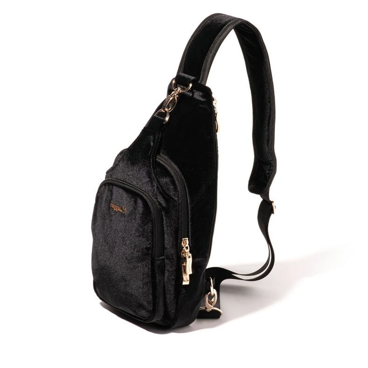 Baggallini Central Park Sling - Black Velvet / Gold Hardware - Image 3