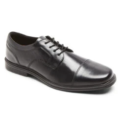 Rockport Men's Taylor Waterproof Cap Toe Oxford - Black