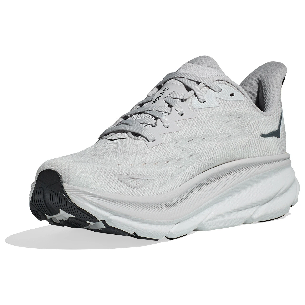 HOKA ONE ONE Men's Clifton 9 - Nimbus Cloud / Steel Wool (Wide Width) - Image 4