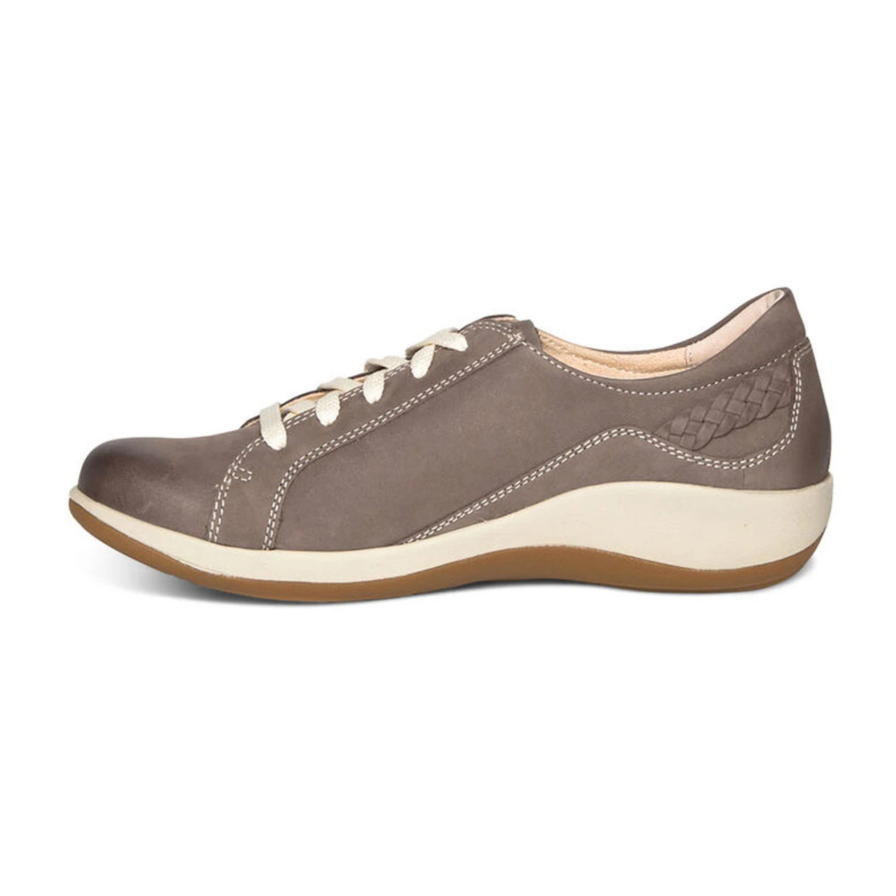 Aetrex Women's Dana Lace Up Oxford - Warm Grey - Image 3