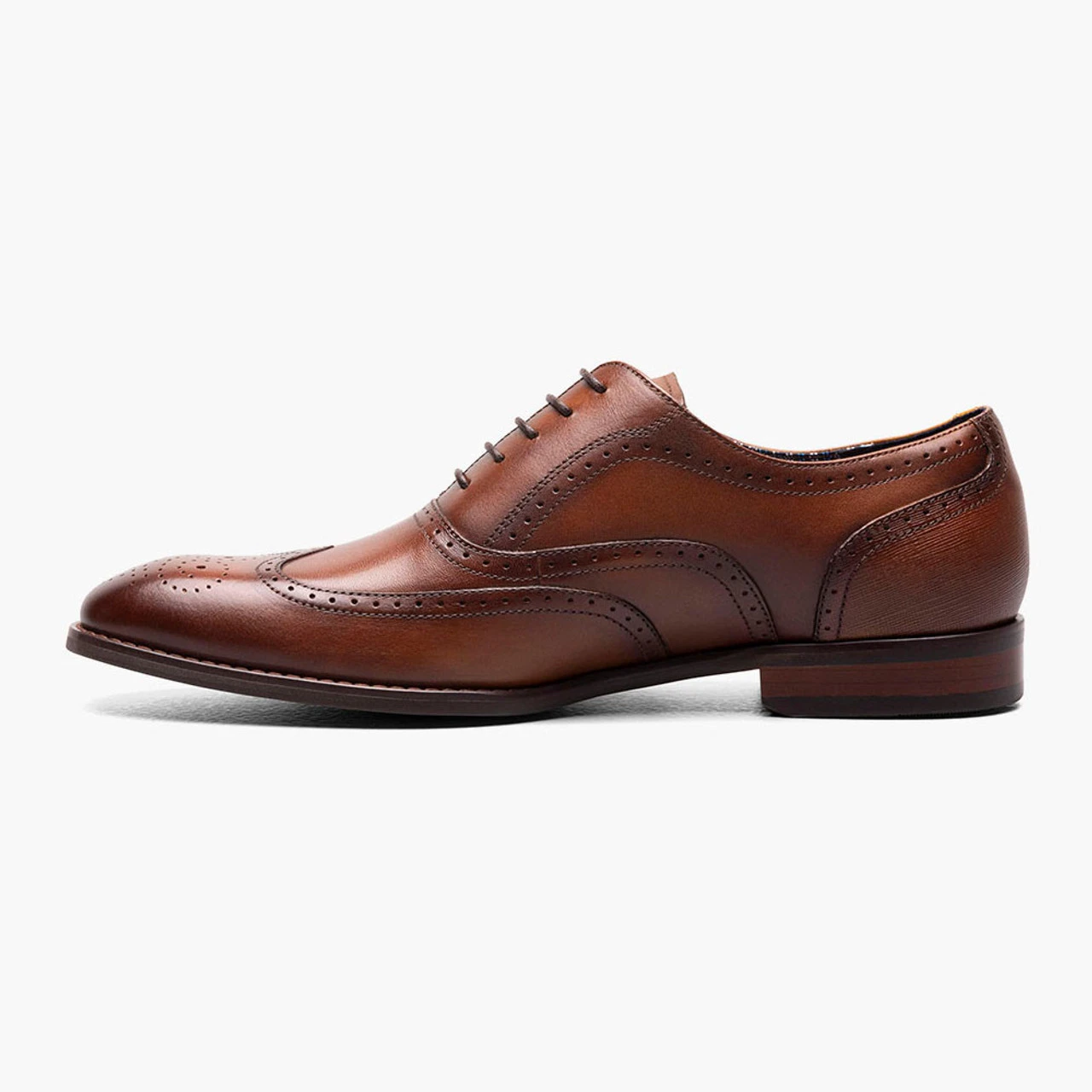 Stacy Adams Men's Kaine Wingtip Oxford - Cognac - Image 3