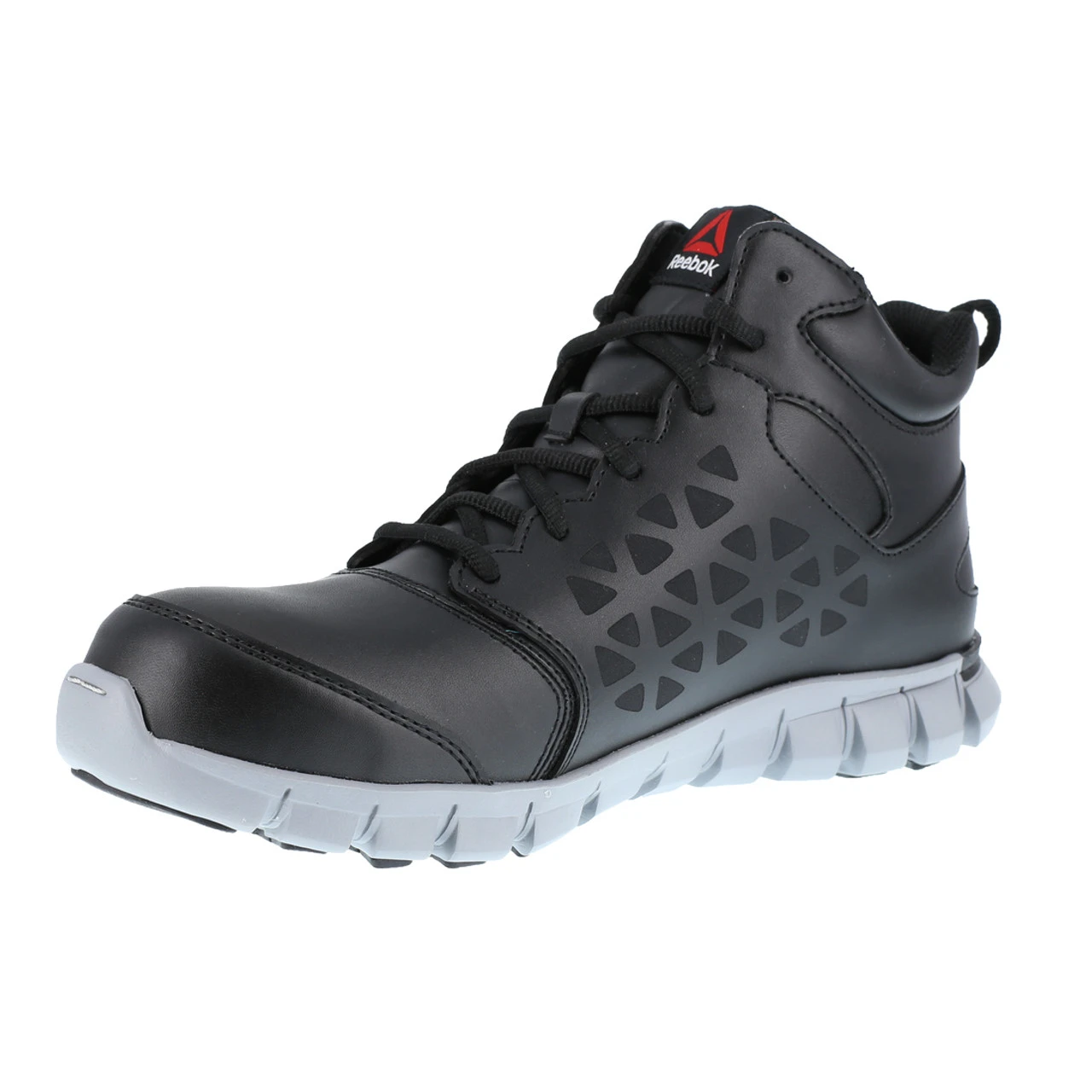 Reebok Men's Sublite Cushion Mid-Cut Work Boot - Black / Grey - Image 2