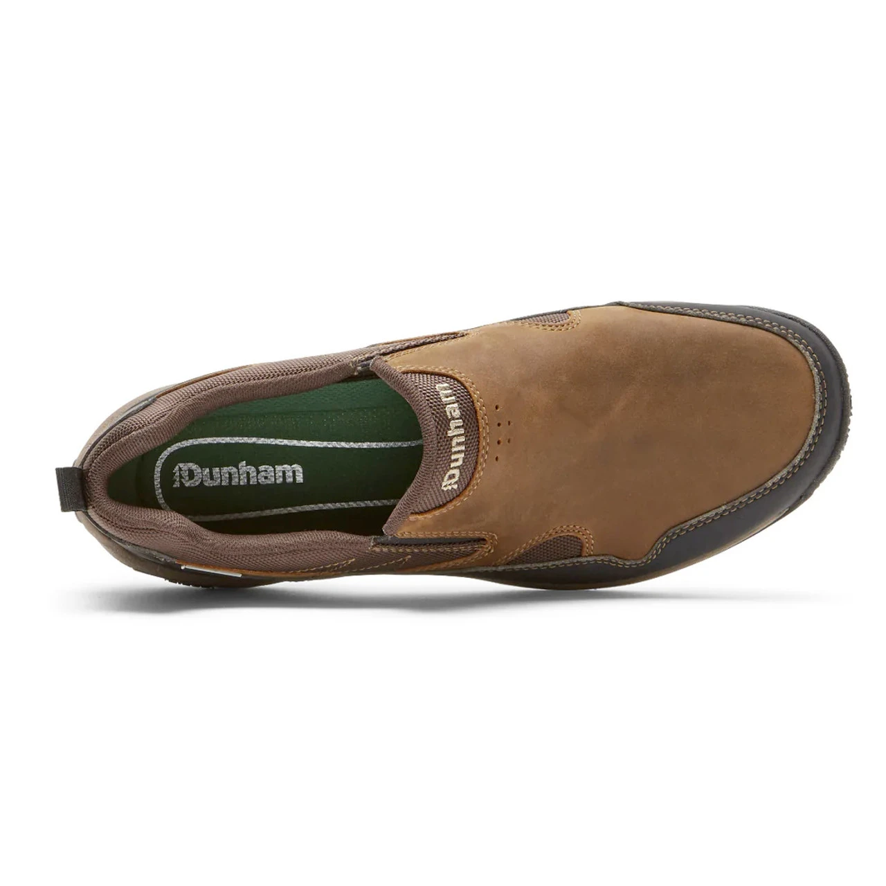 Dunham Men's Cloud Plus Slip-On Waterproof - Brown Leather - Image 4