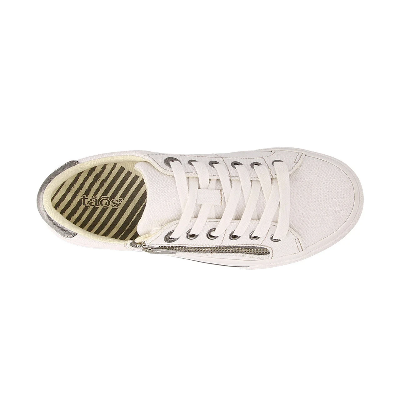 Taos Footwear Women's Z Soul - White / Pewter - Image 5