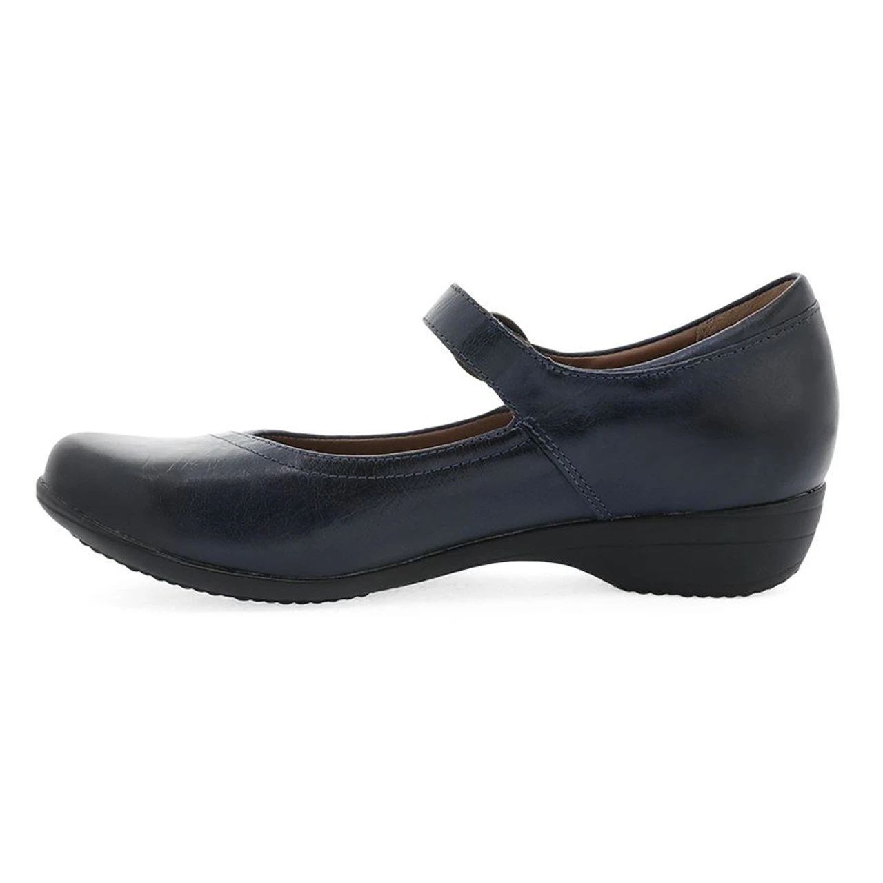 Dansko Women's Fawna - Navy Burnished Calf - Image 2