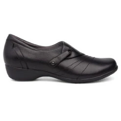 Dansko Women's Franny- Black Milled Nappa (Wide Width)
