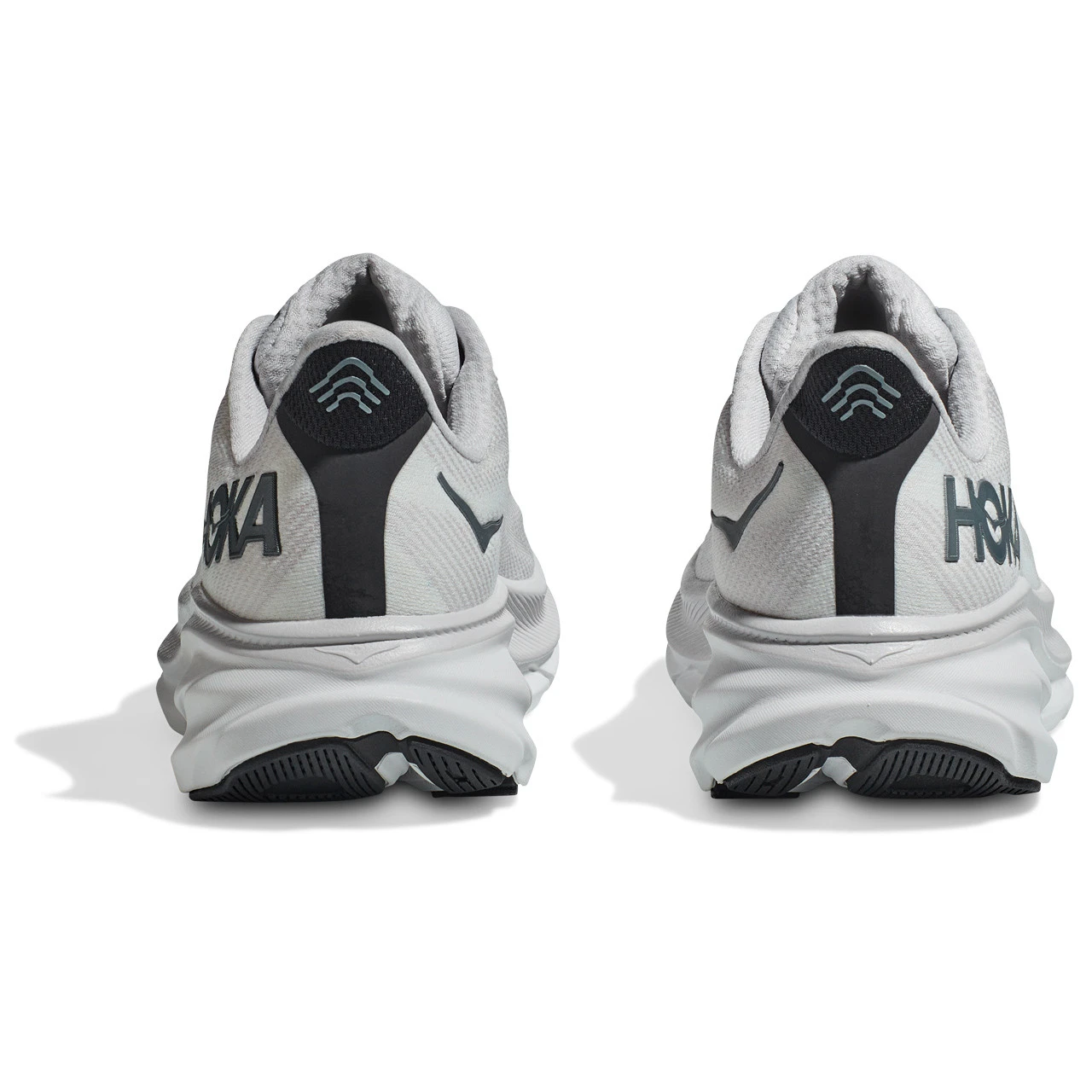 HOKA ONE ONE Men's Clifton 9 - Nimbus Cloud / Steel Wool (Wide Width) - Image 6