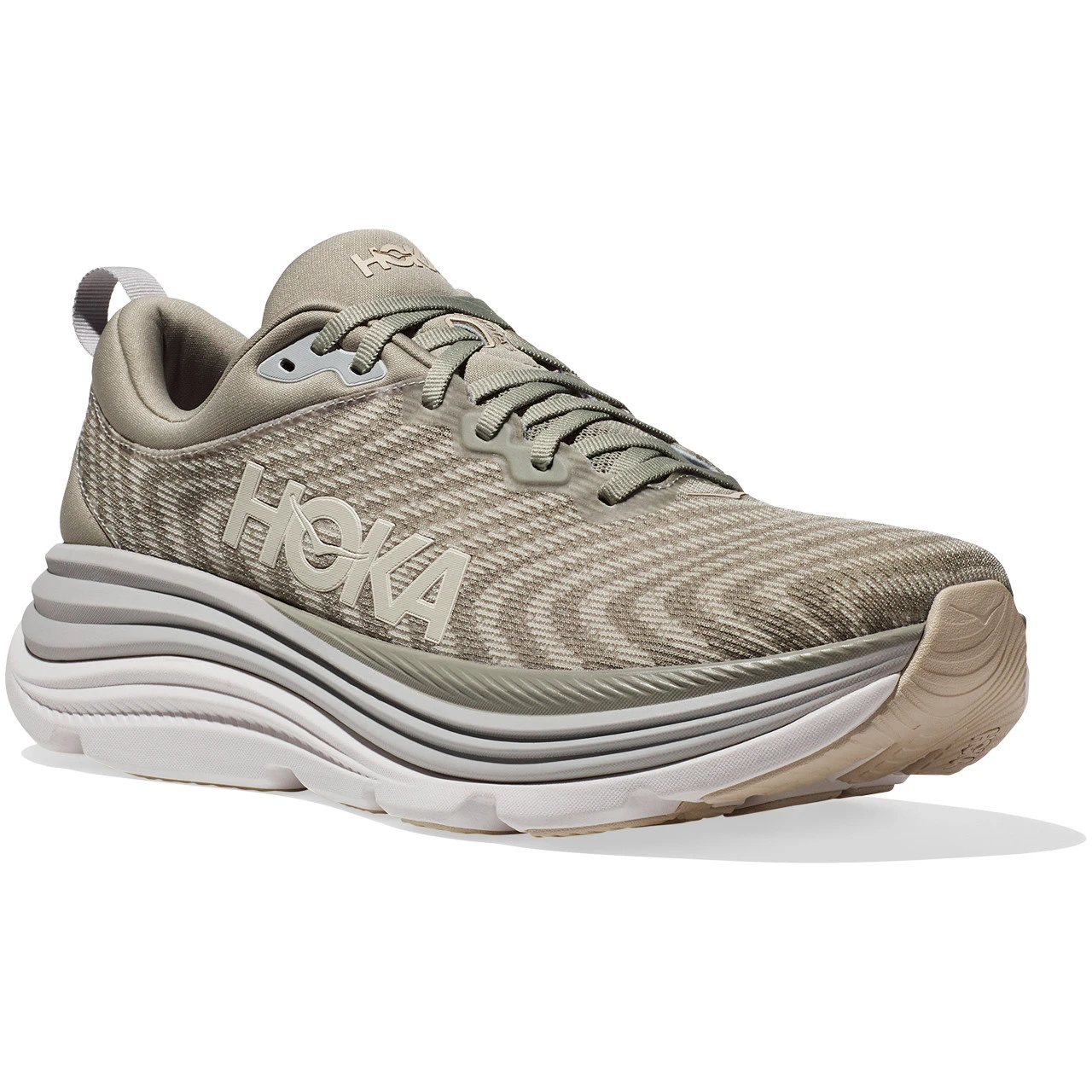 HOKA ONE ONE Men's Gaviota 5 - Barley / Oat Milk (Medium Width) - Image 3