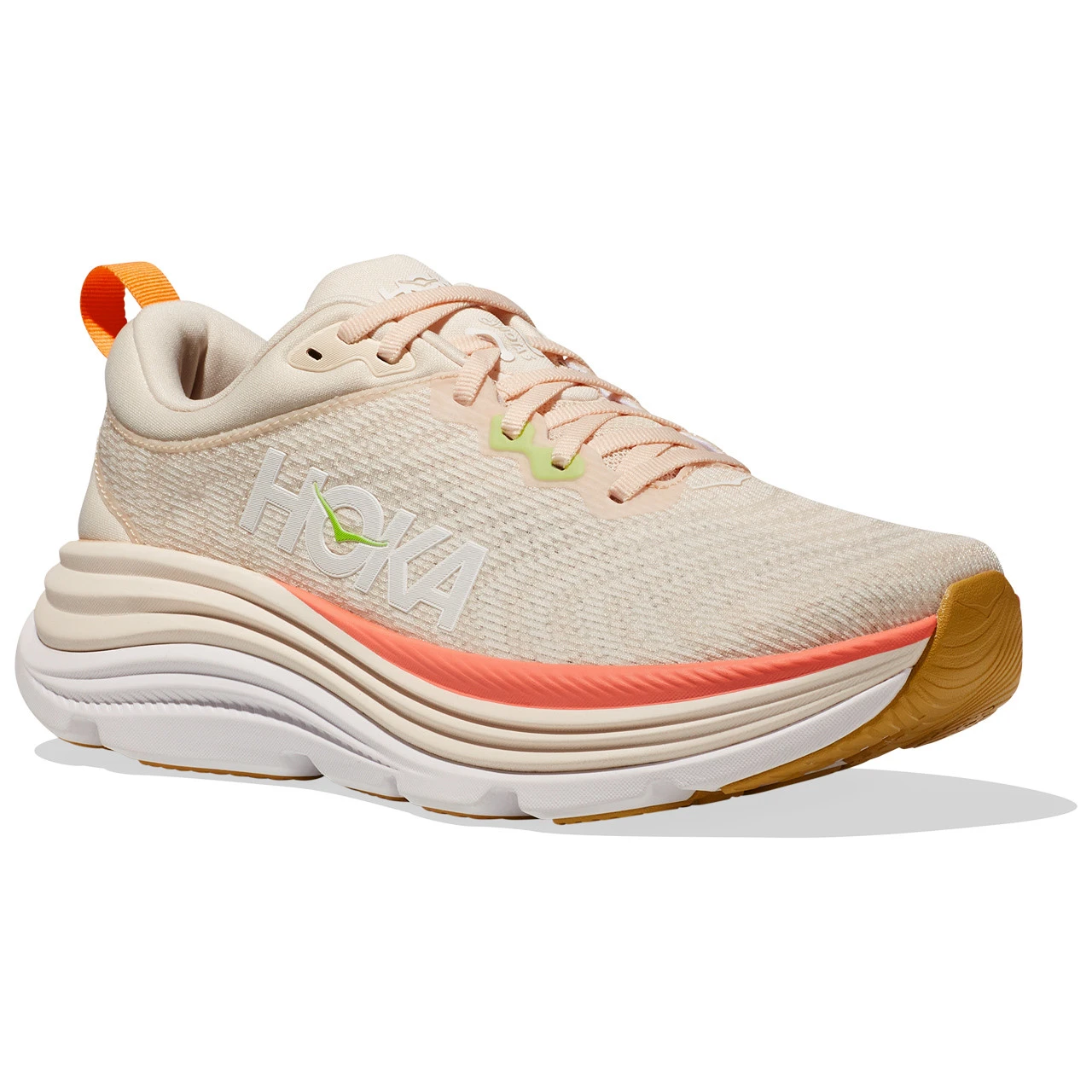 HOKA ONE ONE Women's Gaviota 5 - Vanilla / Eggnog (Medium Width) - Image 3