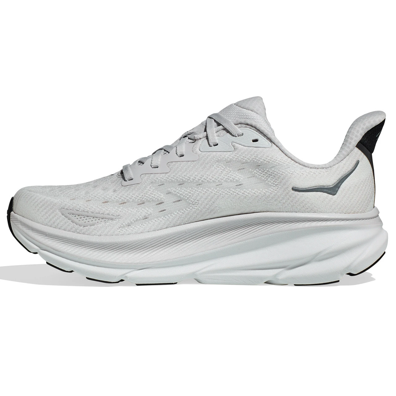 HOKA ONE ONE Men's Clifton 9 - Nimbus Cloud / Steel Wool (Wide Width) - Image 2