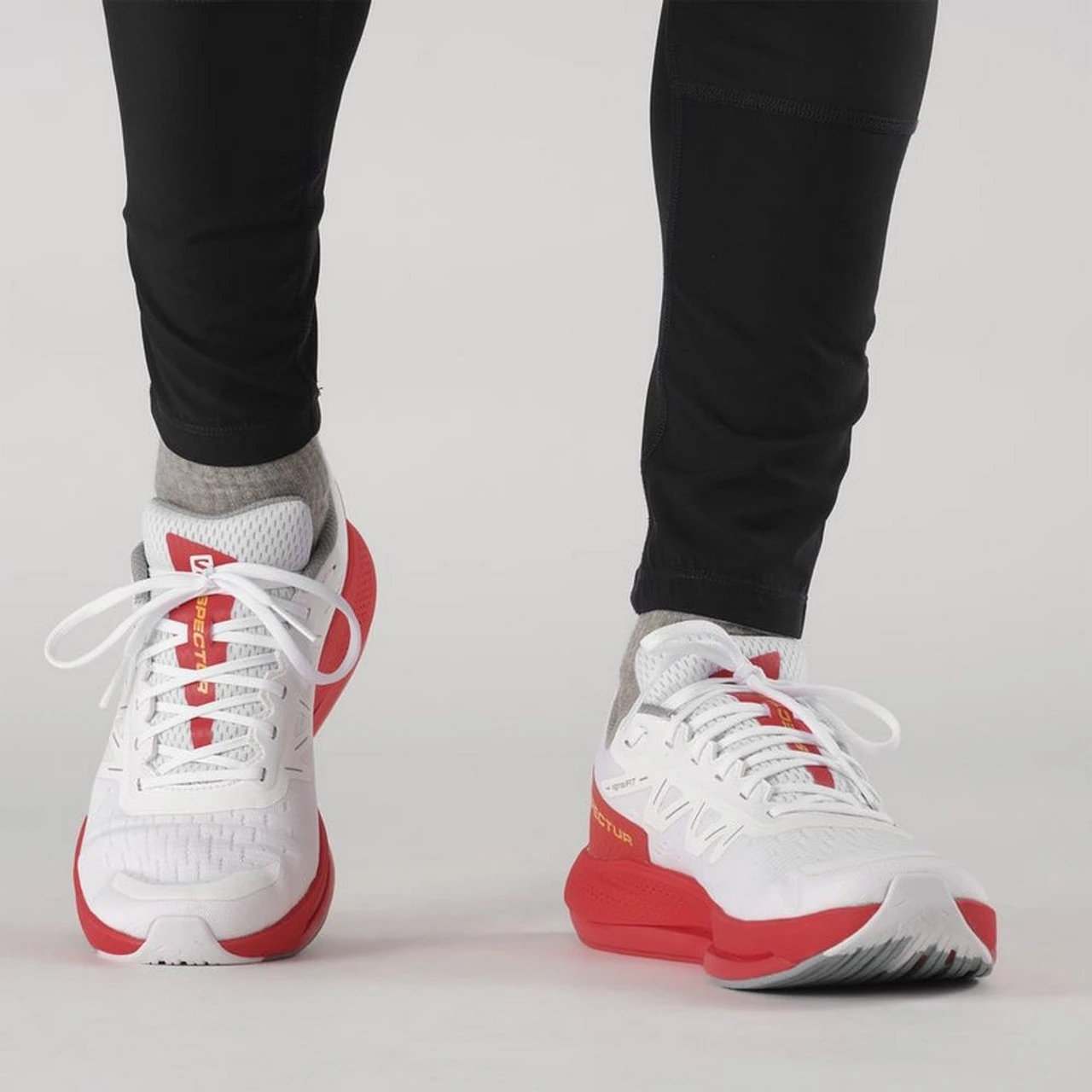 Salomon Men's Spectur - White / Poppy Red / Blazing Orange - Image 6