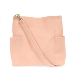 Joy Susan Kayleigh Side Pocket Bucket Bag - Petal
