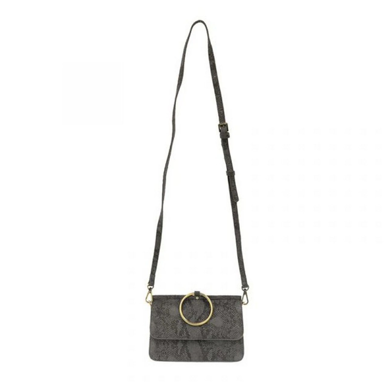 Joy Susan Python Aria Ring Bag - Grey - Image 5