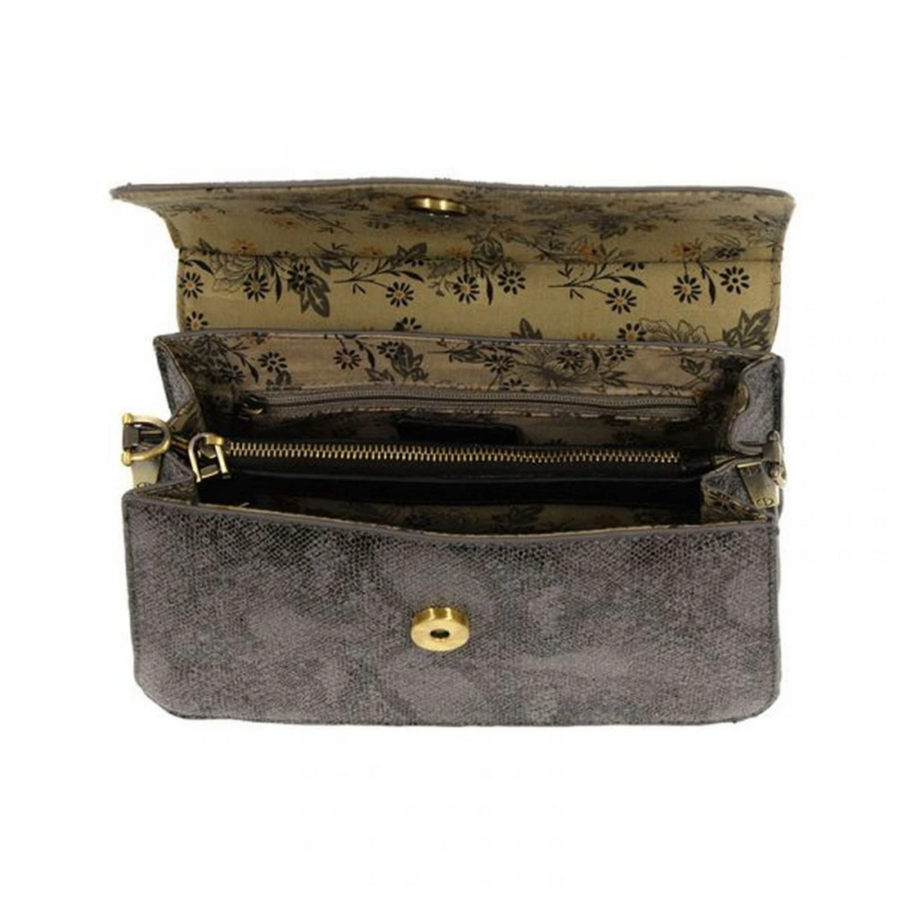 Joy Susan Python Aria Ring Bag - Grey - Image 4