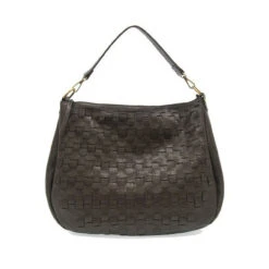 Joy Susan Kali Woven Slouchy Hobo - Charcoal