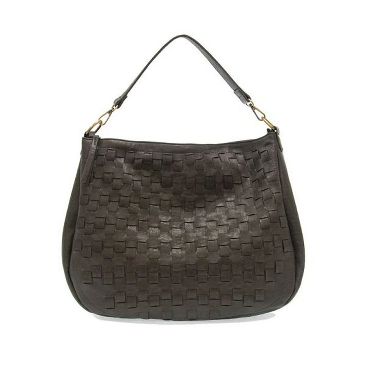 Joy Susan Kali Woven Slouchy Hobo - Charcoal