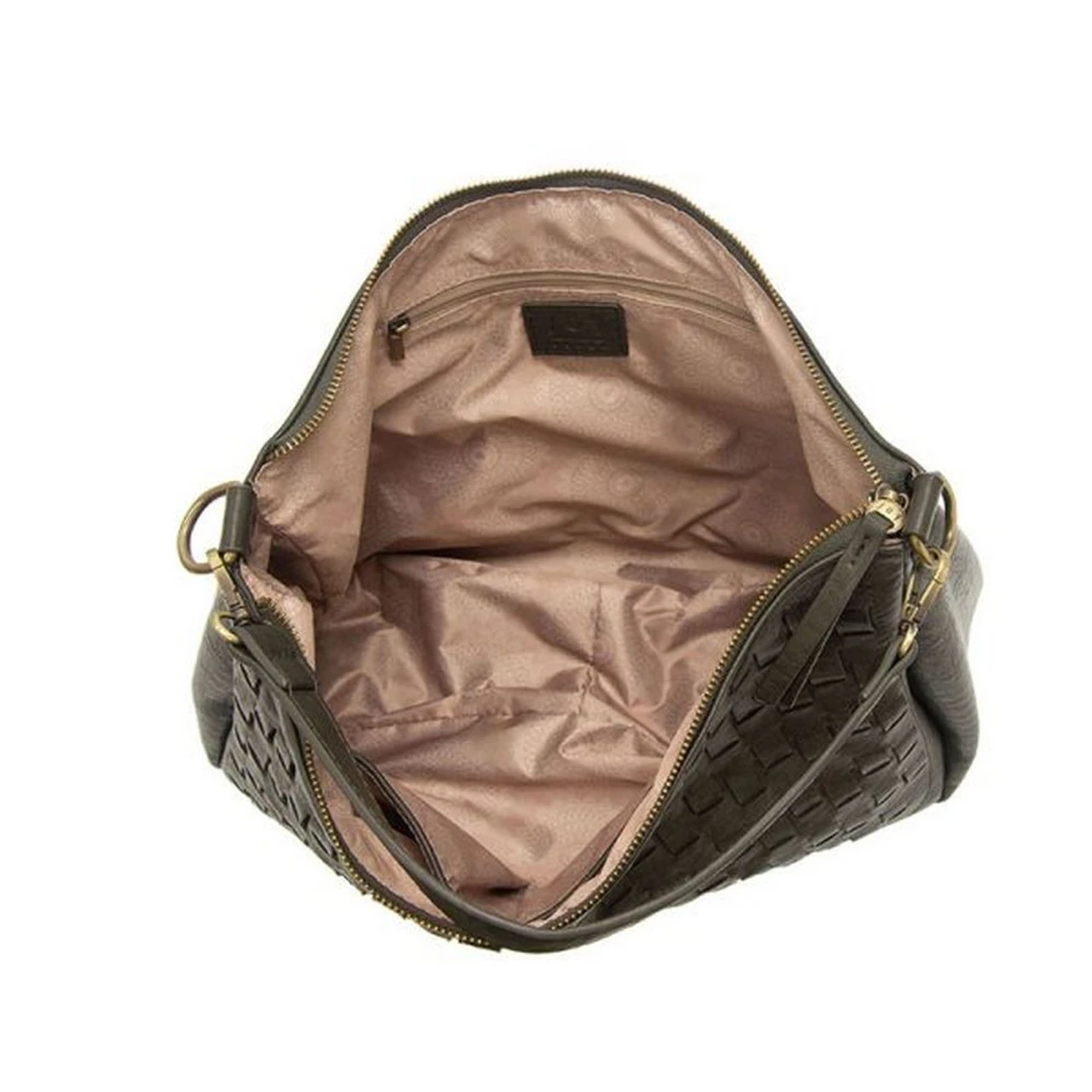 Joy Susan Kali Woven Slouchy Hobo - Charcoal - Image 5